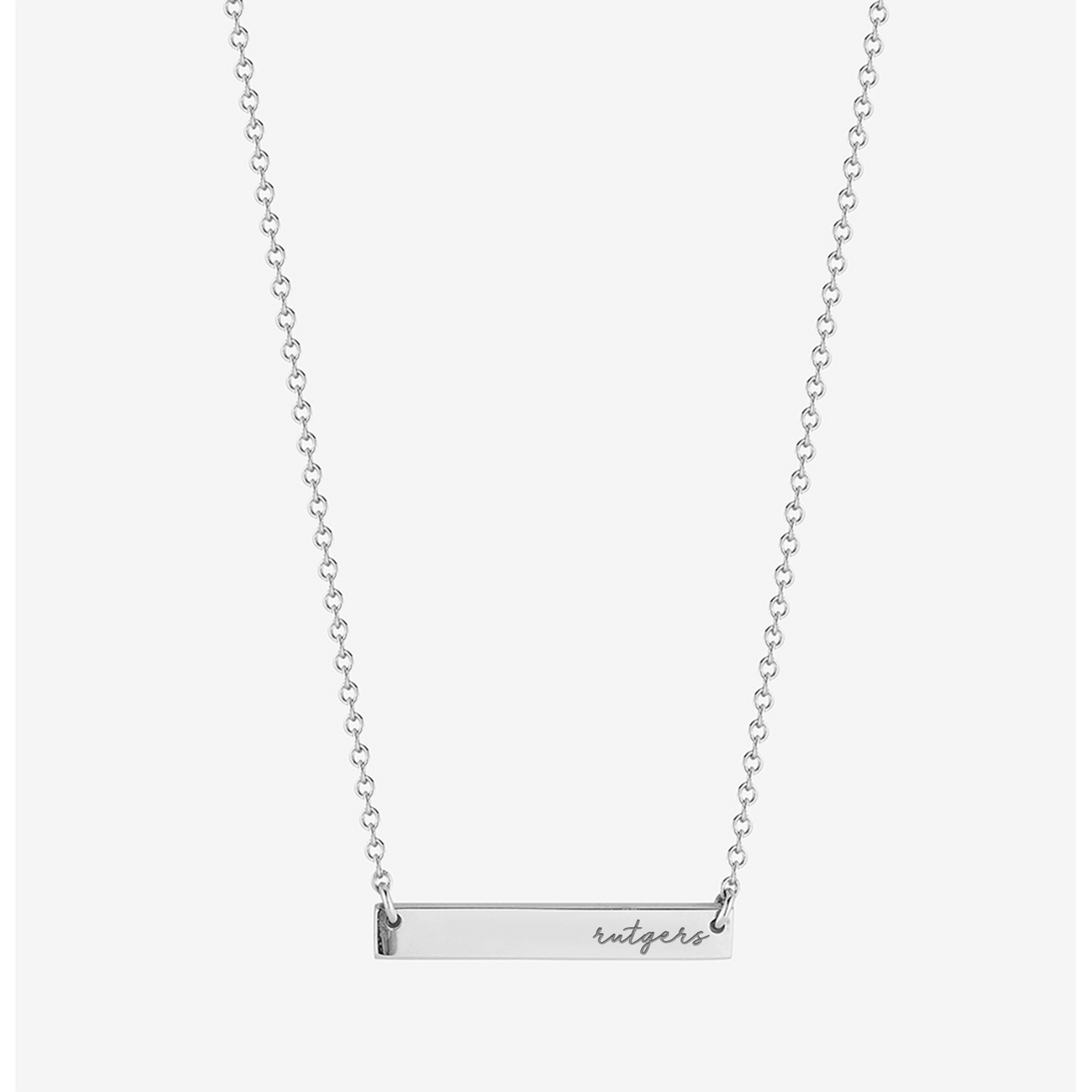 Rutgers Horizontal Bar Necklace