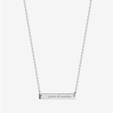 St. Lawrence Fides et Veritas Horizontal Bar Necklace