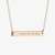 St. Lawrence Fides et Veritas Horizontal Bar Necklace