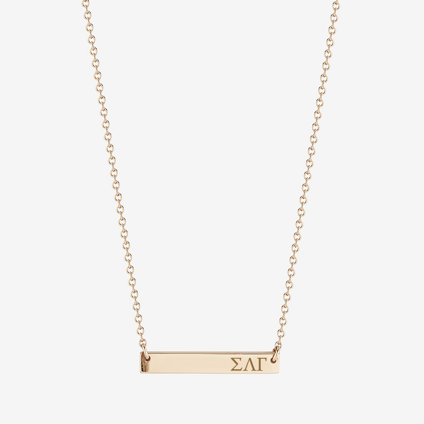Sigma Lambda Gamma Horizontal Bar Necklace