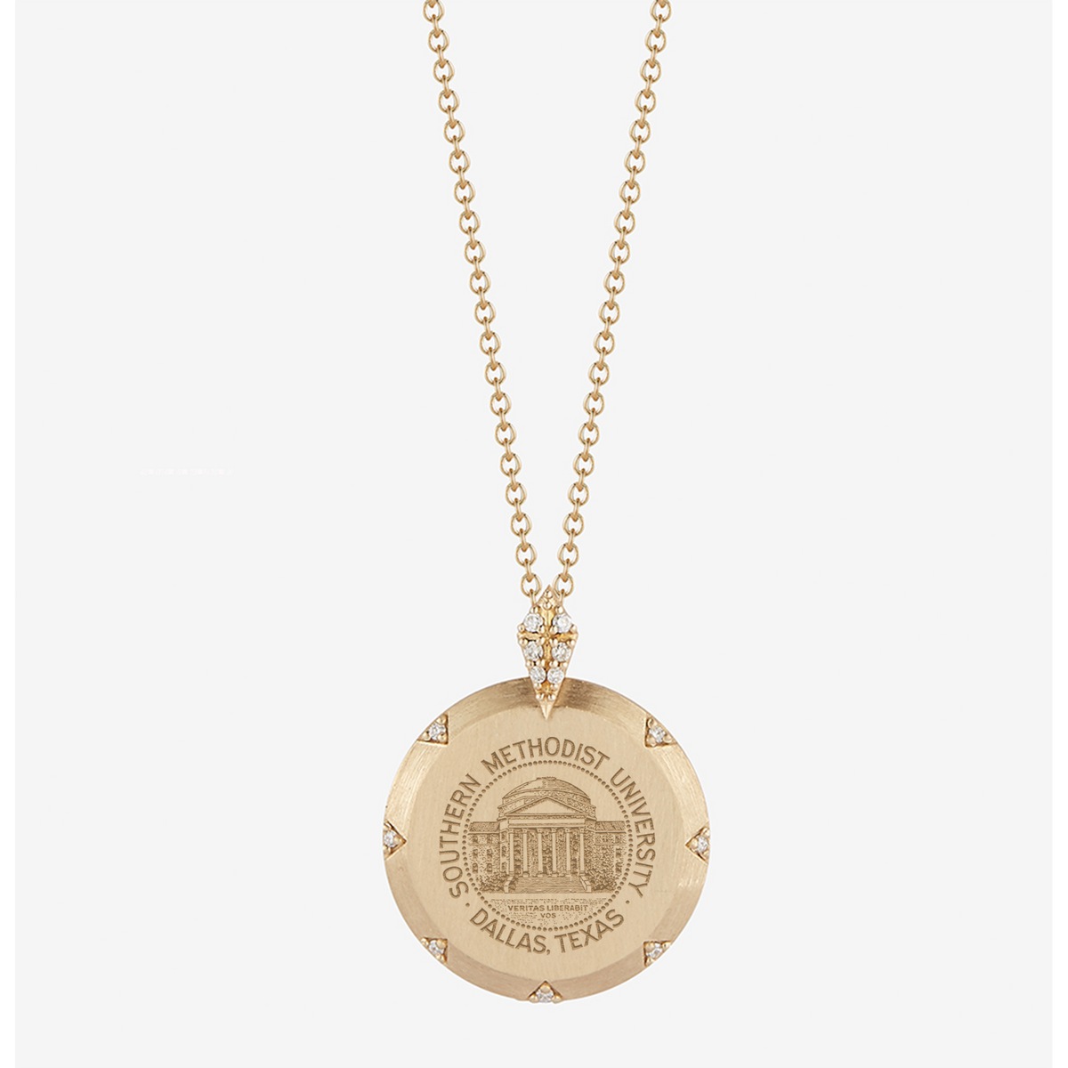 SMU Seal 7-Point Diamond Necklace