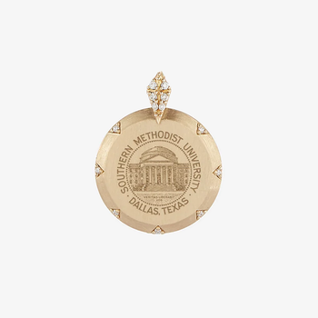 SMU Seal 7-Point Diamond Pendant