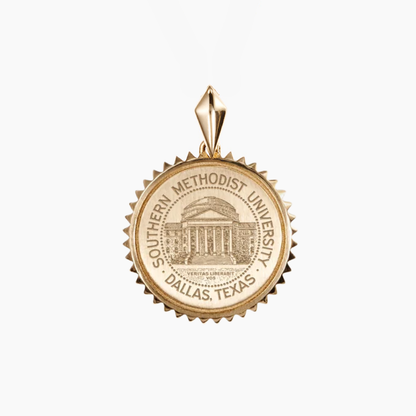 SMU Seal Sunburst Pendant