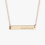 Saint Louis Horizontal Bar Necklace