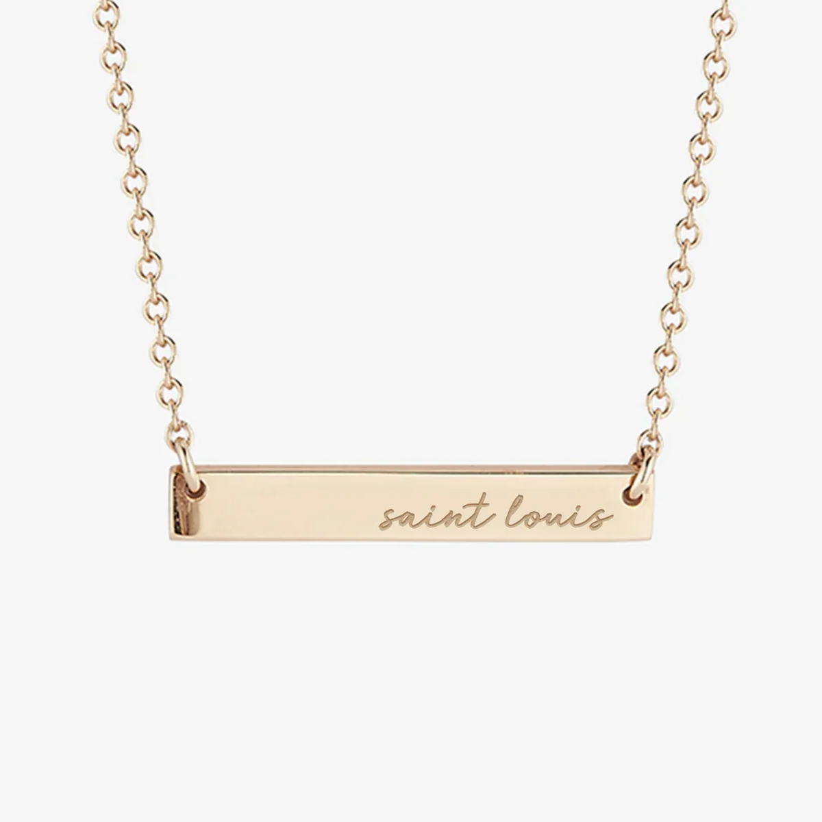 Saint Louis Horizontal Bar Necklace
