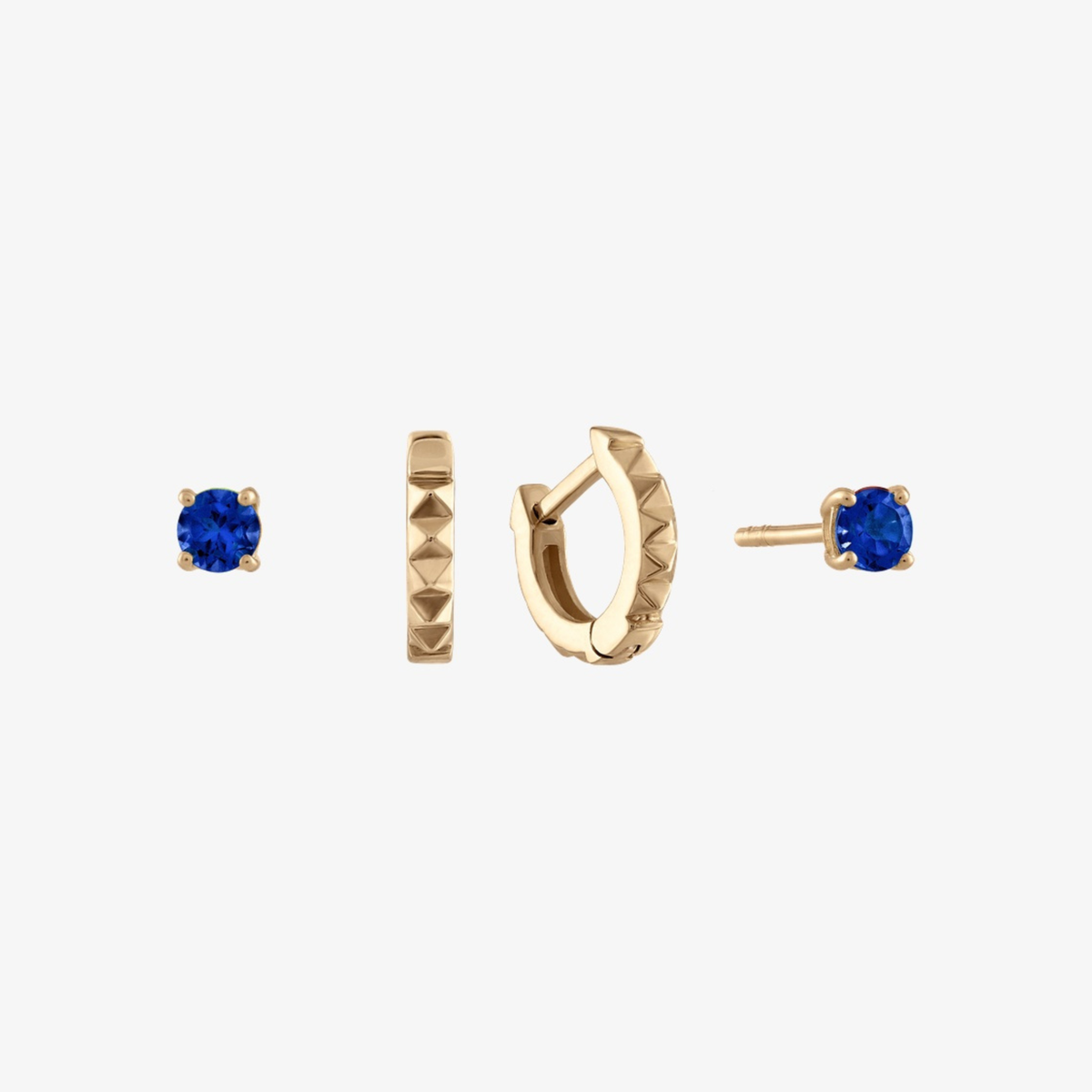 Sapphire Sunburst Earring Bundle