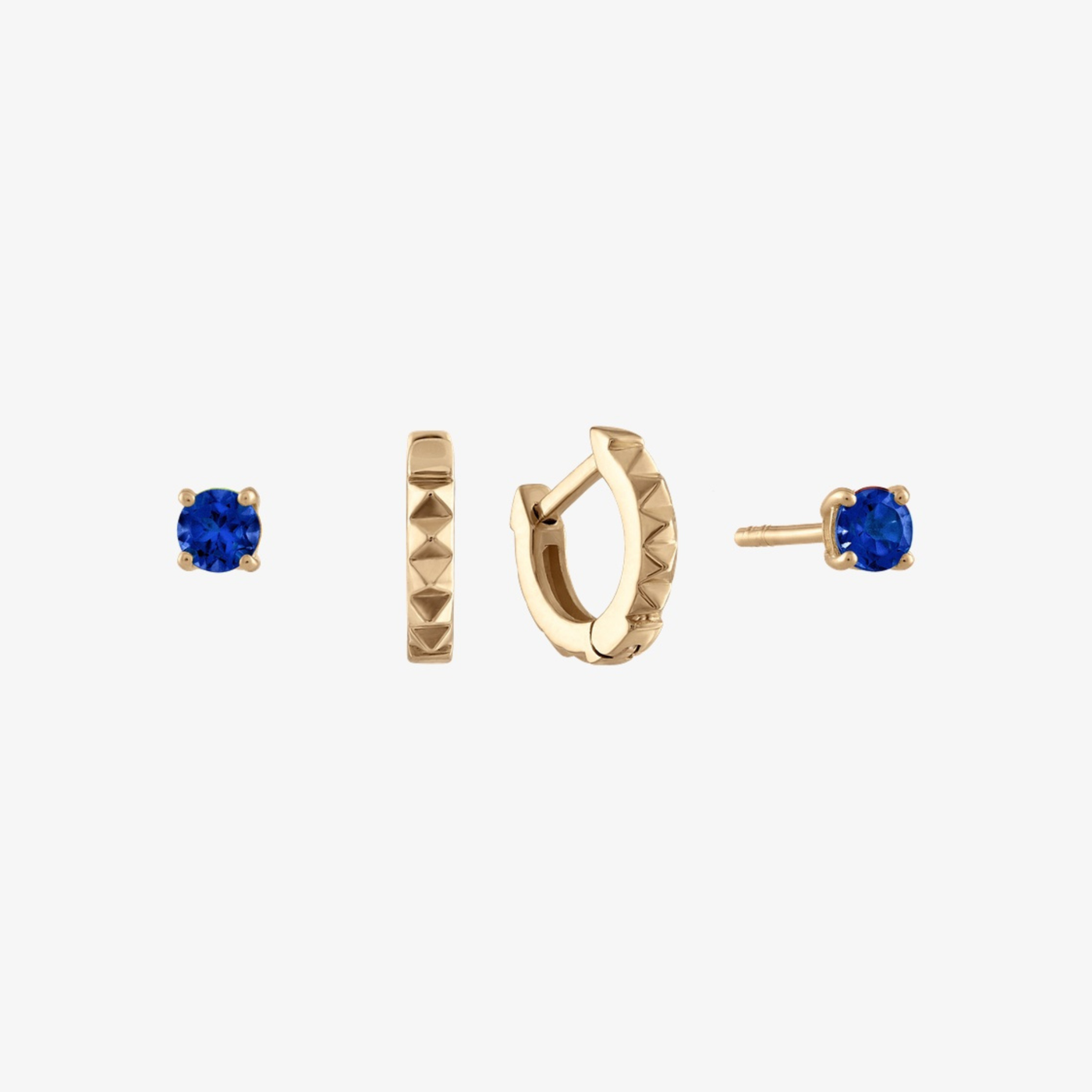 Sapphire Sunburst Earring Bundle