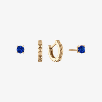 Sapphire Sunburst Earring Bundle
