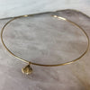Seashell Charm shown on Neck Collar in gold