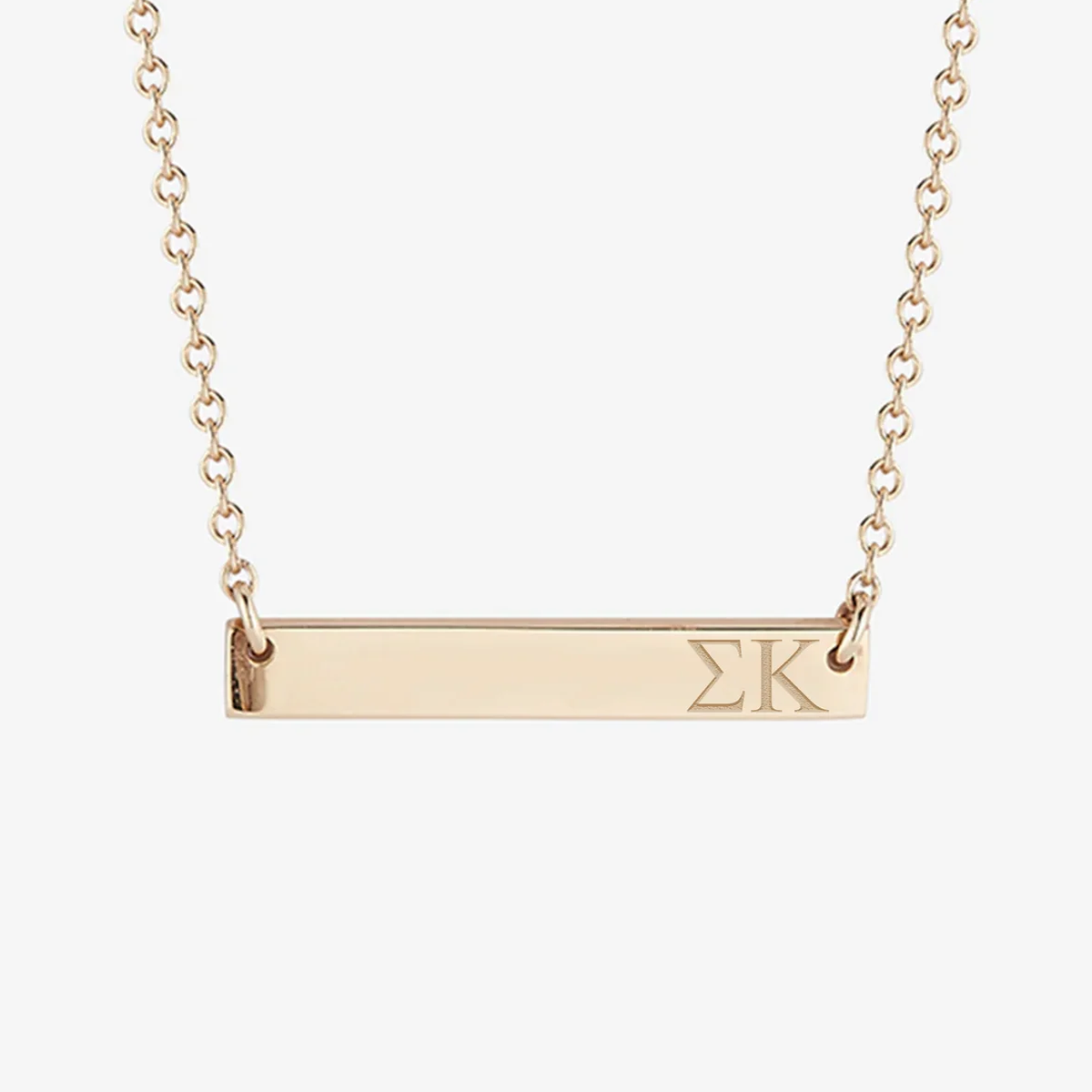 Sigma Kappa Horizontal Bar Necklace