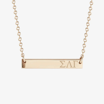 Sigma Lambda Gamma Horizontal Bar Necklace