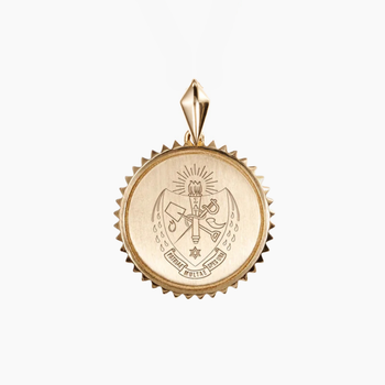 Sigma Delta Tau Sunburst Crest Pendant