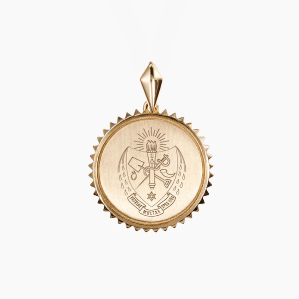 Sigma Delta Tau Sunburst Crest Pendant