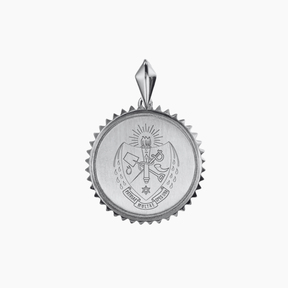 Sigma Delta Tau Sunburst Crest Pendant