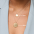 Elon Florentine Leaf Necklace Petite