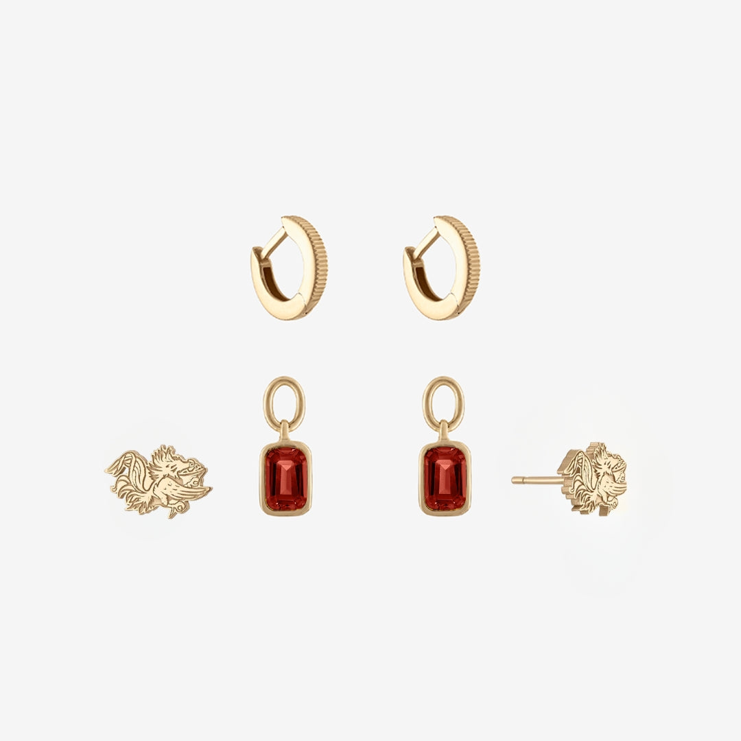 South Carolina Gamecock Florentine Earring Bundle