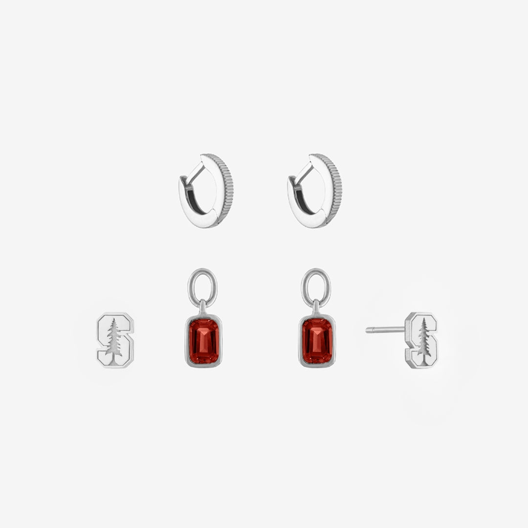 Stanford Logo Florentine Earring Bundle