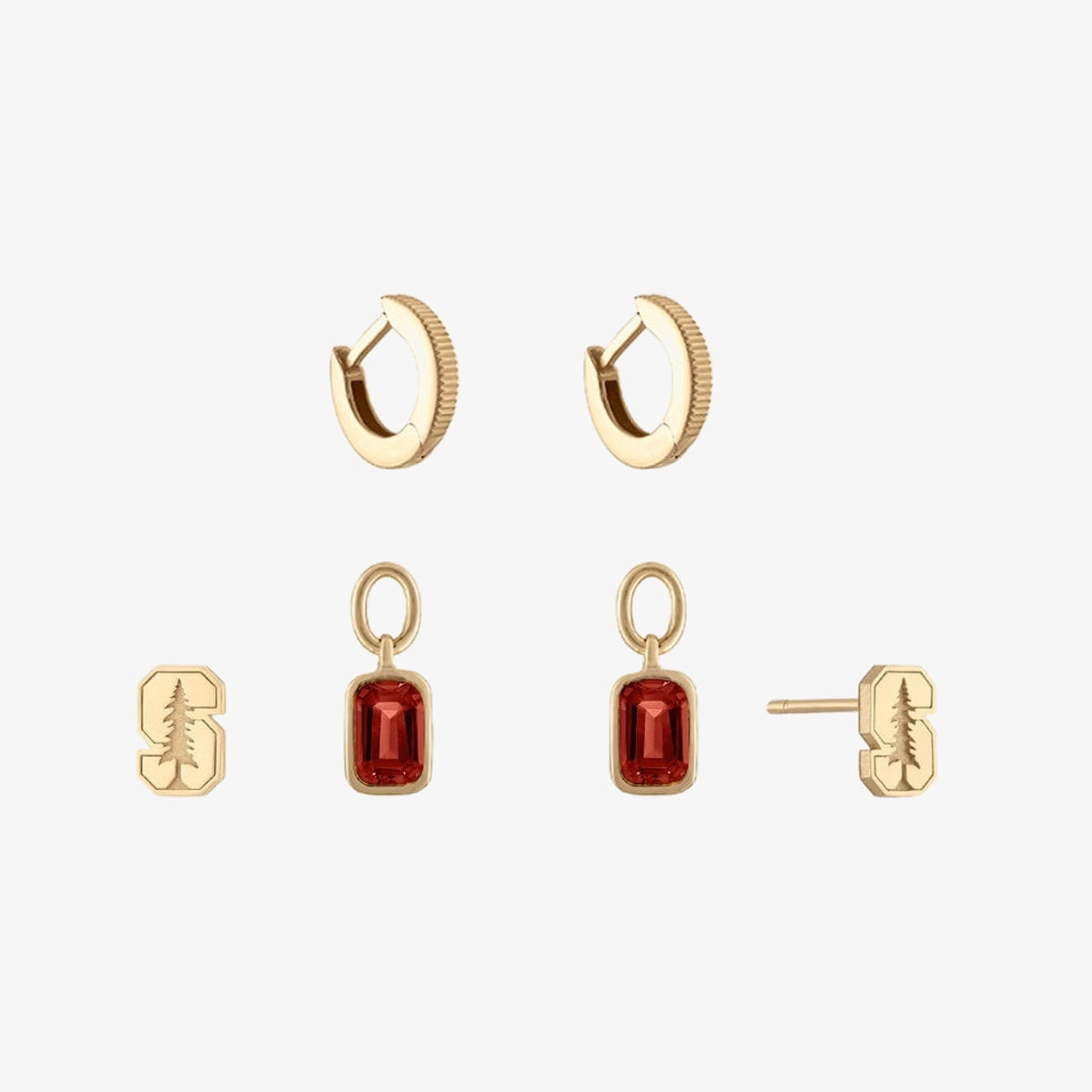 Stanford Logo Florentine Earring Bundle