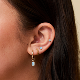 Aquamarine Stud Earrings