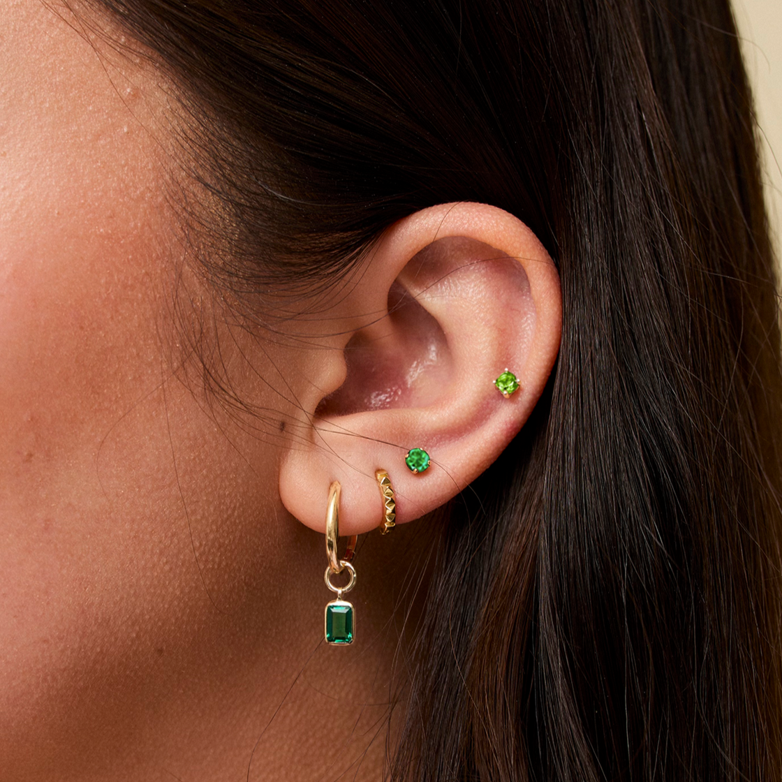 Emerald Sunburst Earring Bundle