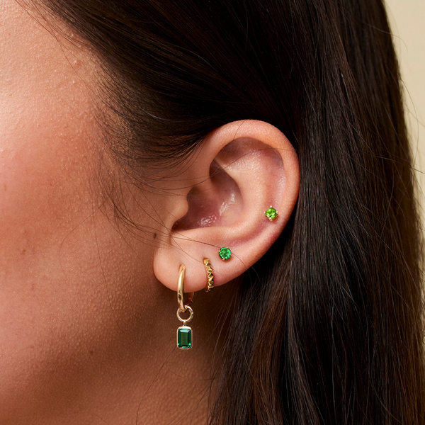 Emerald sales earrings cheap