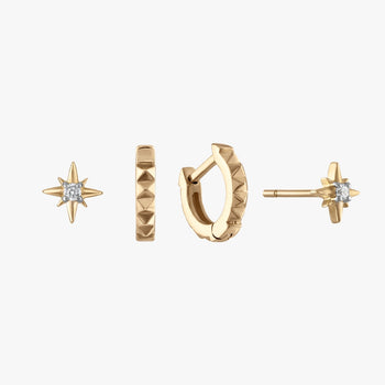North Star Sunburst Earring Bundle