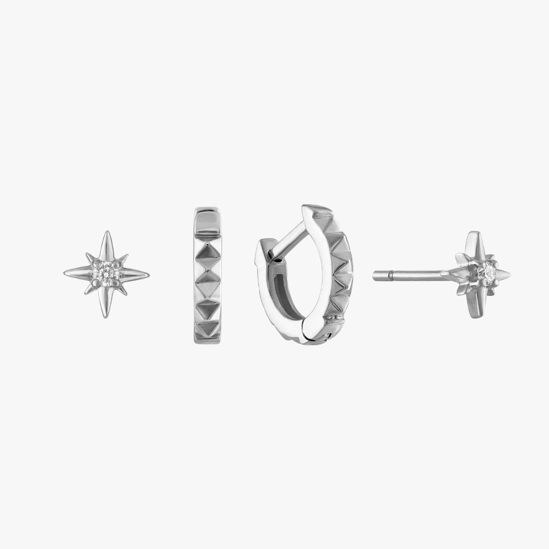 North Star Sunburst Earring Bundle