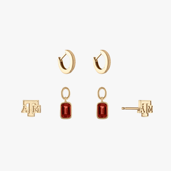 Texas A&M Logo Florentine Earring Bundle