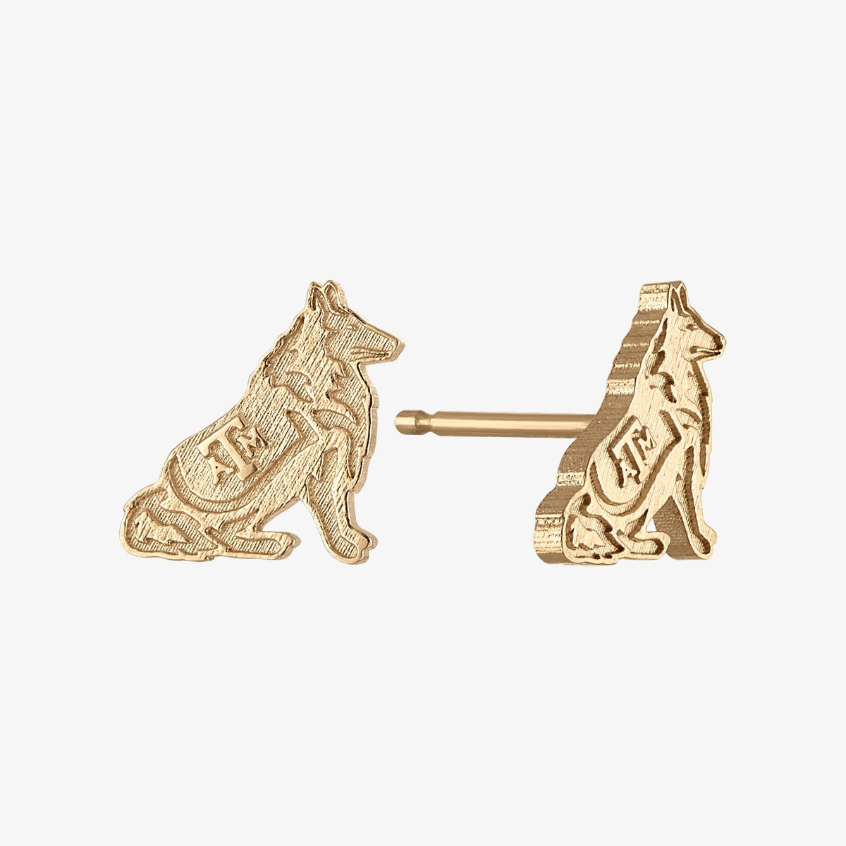 Texas A&M Reveille Stud Earrings