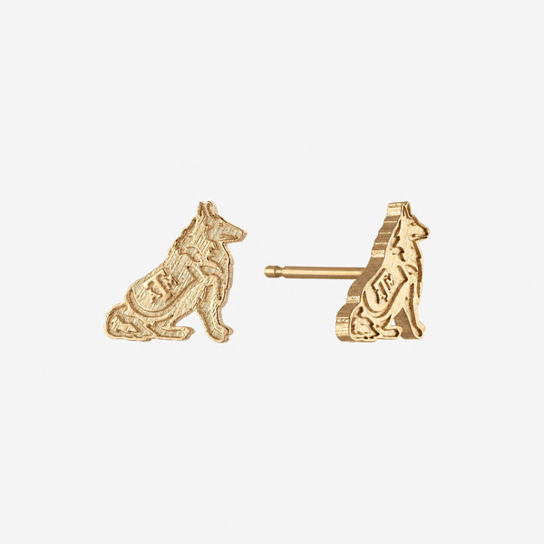 Texas A&M Reveille Stud Earrings
