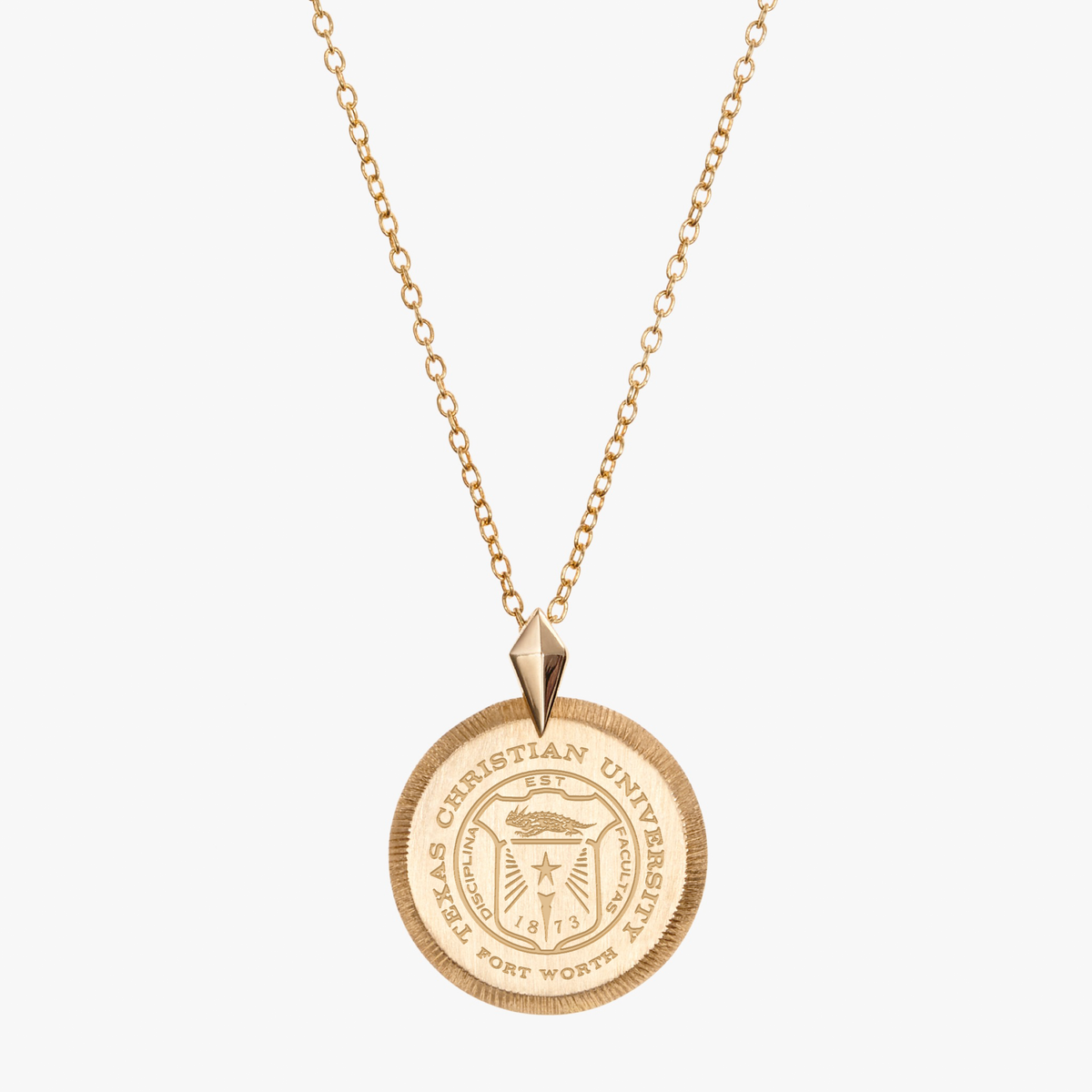 TCU Seal Florentine Pendant