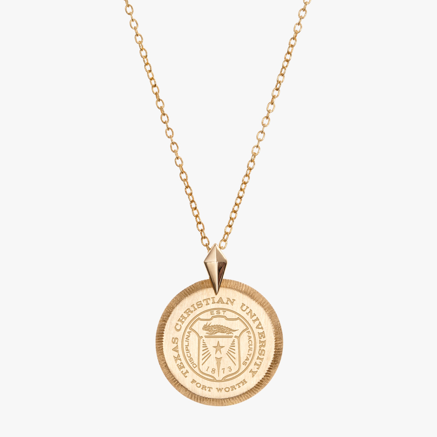 TCU Seal Florentine Pendant
