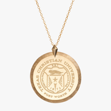 TCU Seal Florentine Pendant