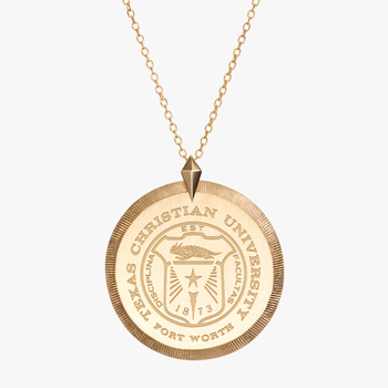 TCU Seal Florentine Pendant