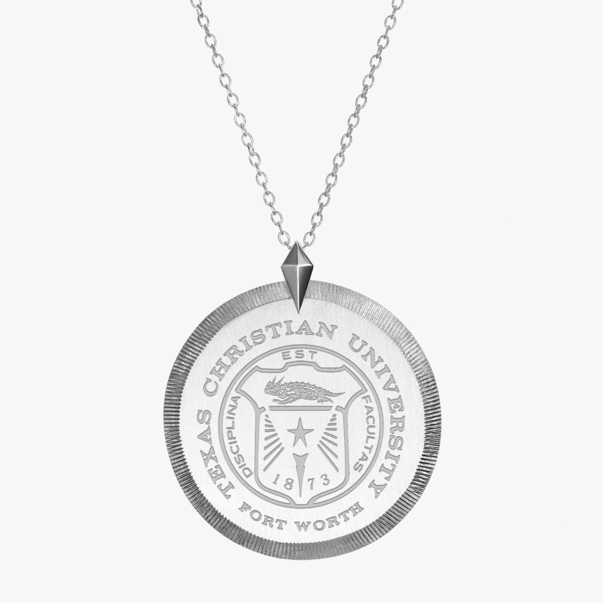 TCU Seal Florentine Pendant