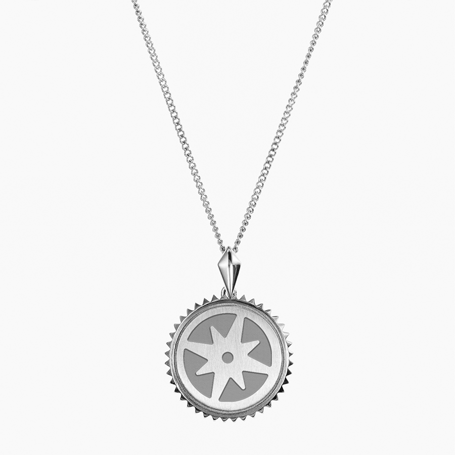 Theta Phi Alpha Sunburst Compass Necklace