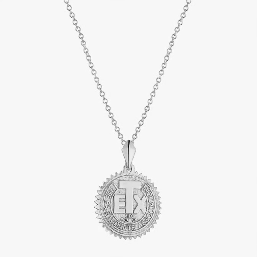 Texas Exes Life Member Sunburst Pendant