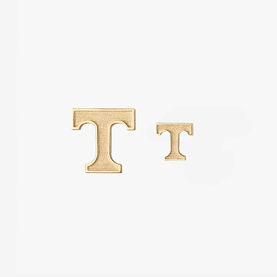 Tennessee T Letter Stud Earring