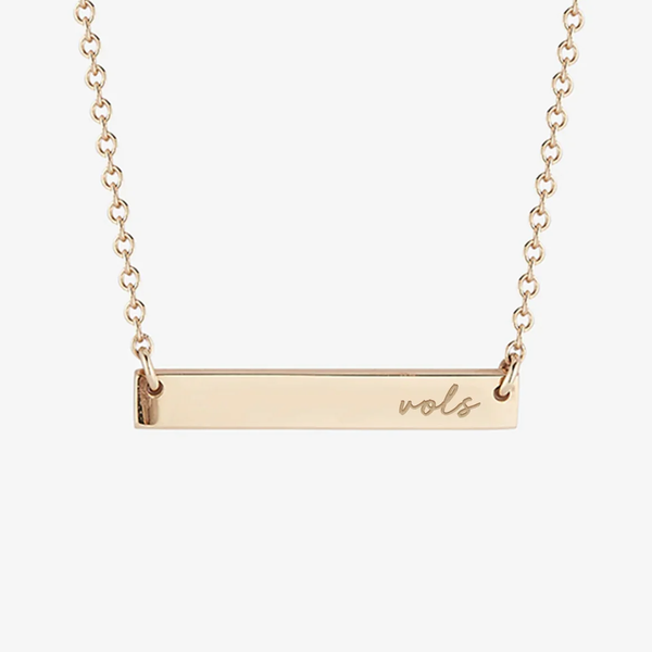 Tennessee Vols Horizontal Bar Necklace