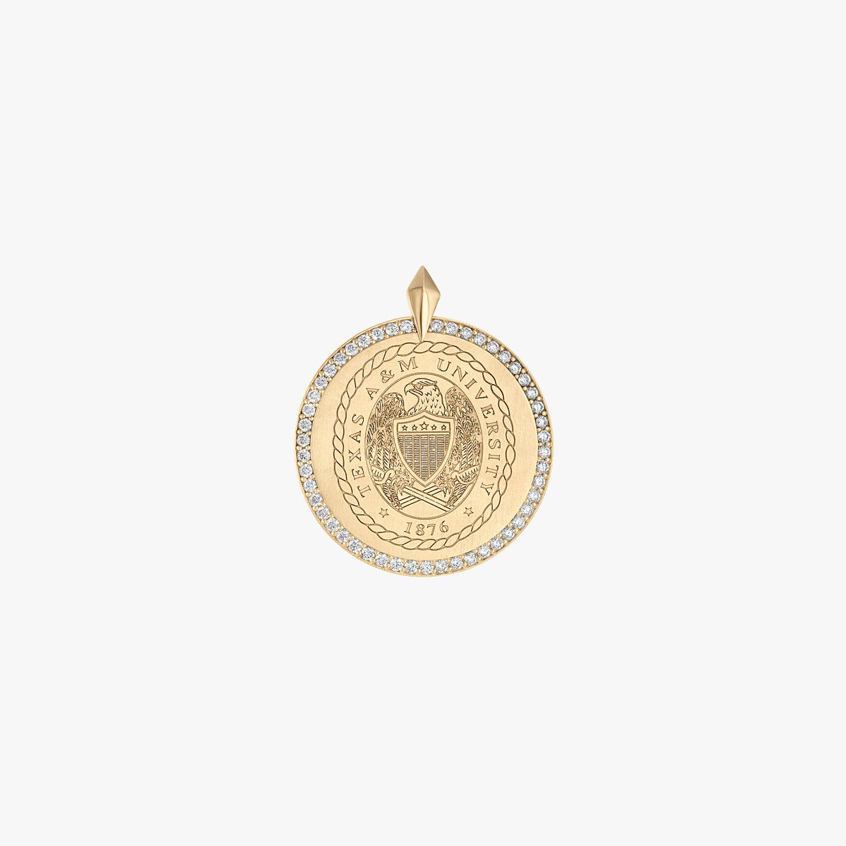 Texas A&M Diamond Florentine Pendant