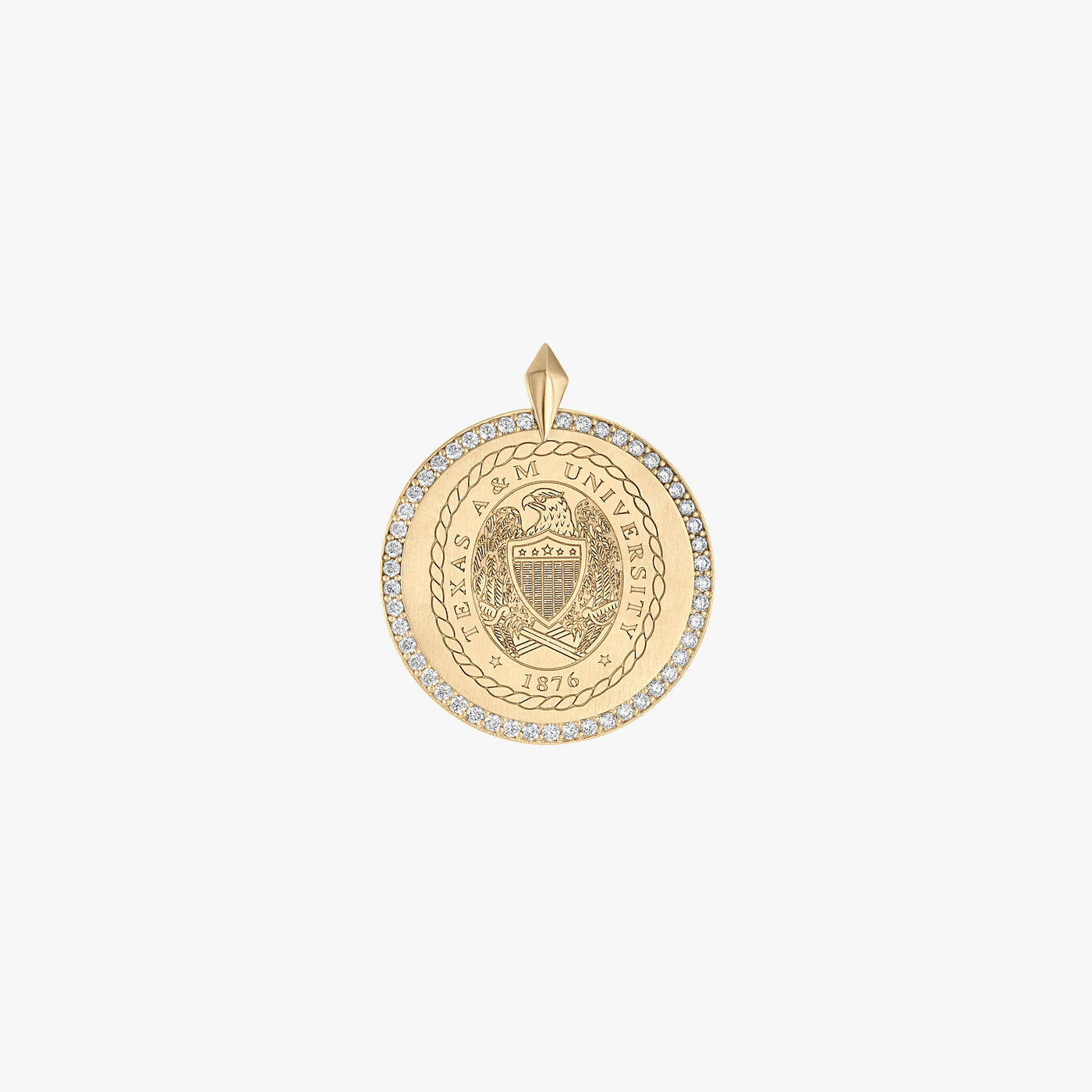 Texas A&M Diamond Florentine Pendant