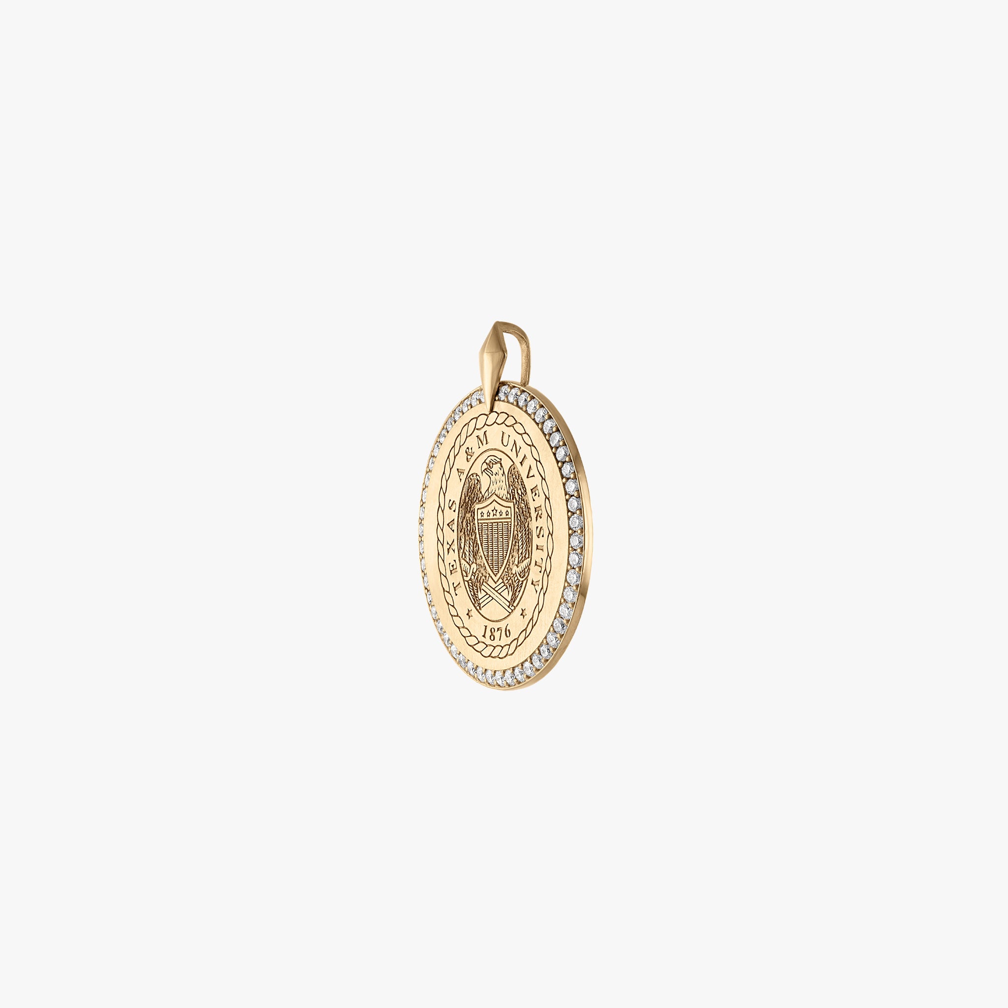 Texas A&M Diamond Florentine Pendant