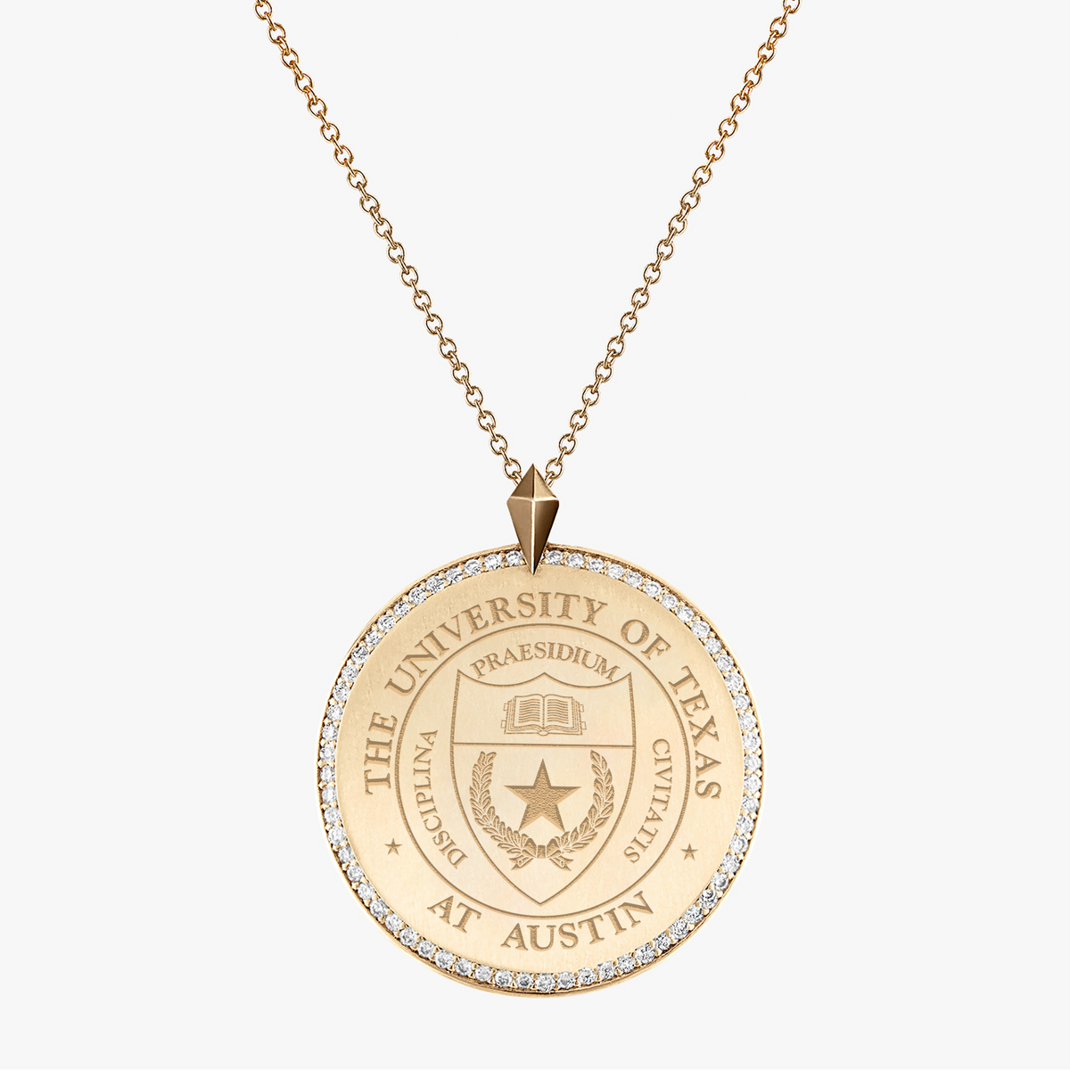 UT Diamond Florentine Pendant