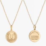 Texas Exes Life Member Sunburst Pendant