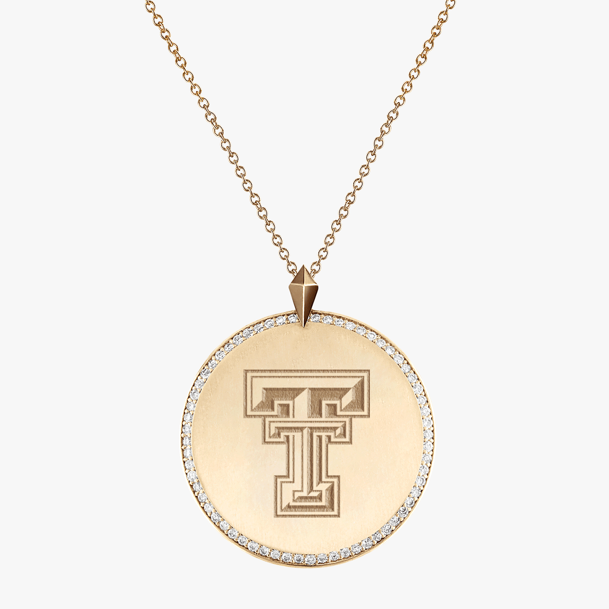 Texas Tech Diamond Florentine Pendant