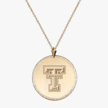 Texas Tech Diamond Florentine Pendant