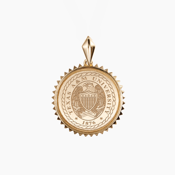 Texas A&M Sunburst Crest Pendant