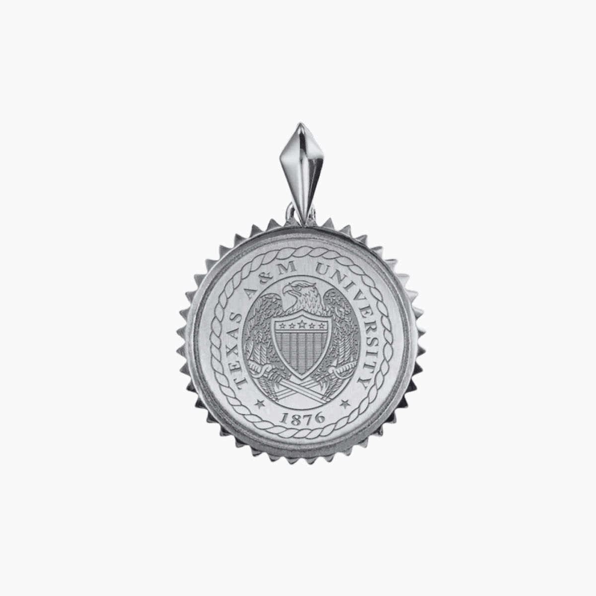 Texas A&M Sunburst Crest Pendant