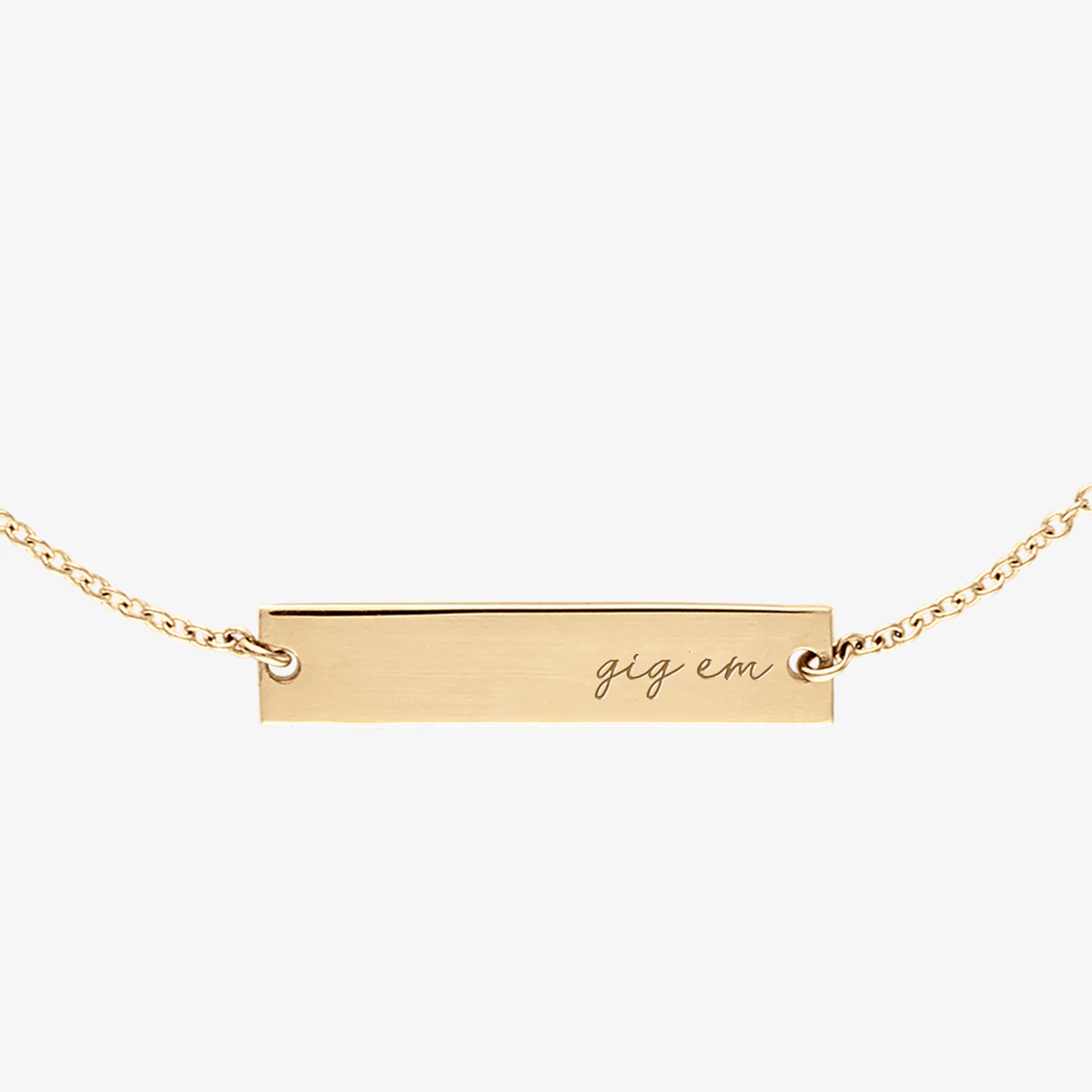 Texas A&M Gig 'Em Bracelet