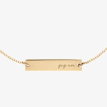 Texas A&M Gig 'Em Bracelet